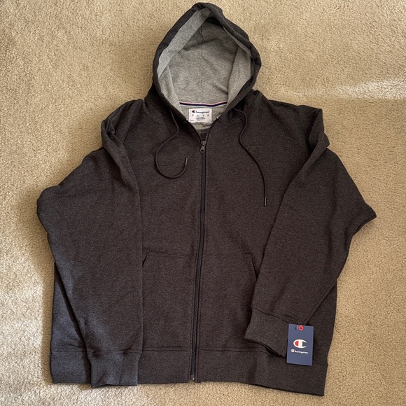 Champion Other - Champion Charcoal Full-Zip Hoodie men’s 2x , new never worn.